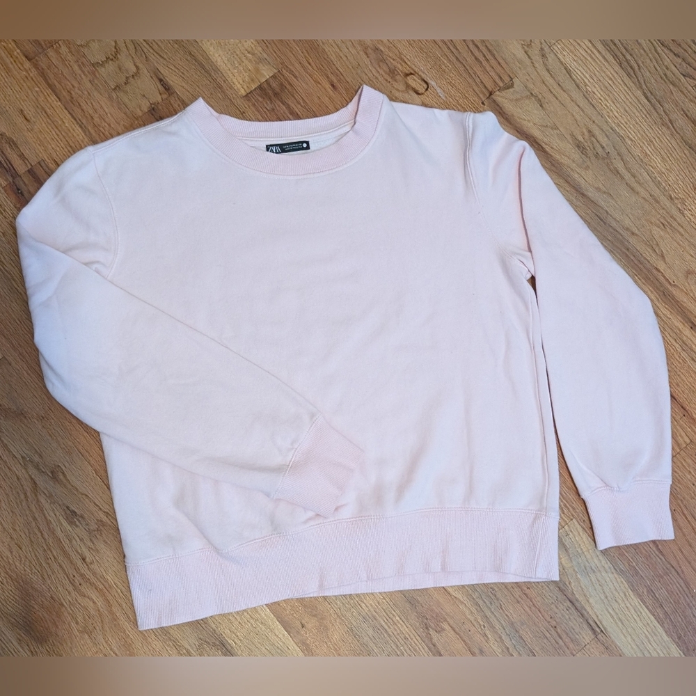 NWOT Light Pink Crewneck Cropped Sweatshirt